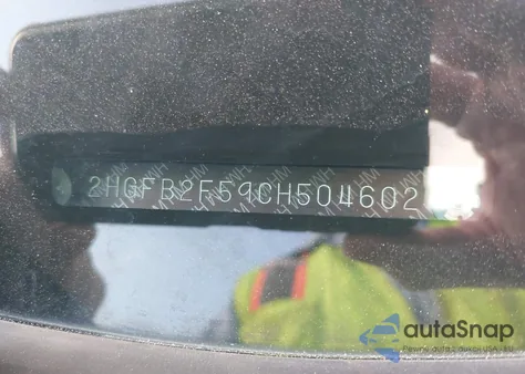 2012 Honda Civic Lx from USA, damaged, VIN 2HGFB2F59CH504602